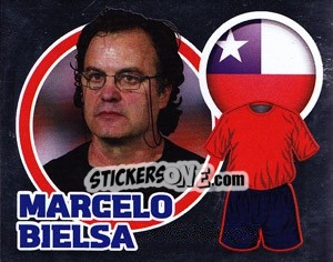 Sticker Country Flag / The Boss: Marcelo Bielsa - England 2010 - Topps