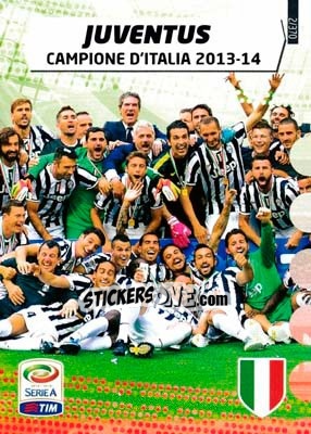 Sticker Campione in carica Serie A TIM - Calciatori 2014-2015. Adrenalyn XL n. 2 - Panini