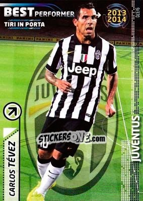 Sticker Carlos Tevez - Calciatori 2014-2015. Adrenalyn XL n. 9 - Panini
