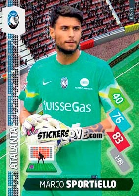 Sticker Marco Sportiello - Calciatori 2014-2015. Adrenalyn XL n. 12 - Panini
