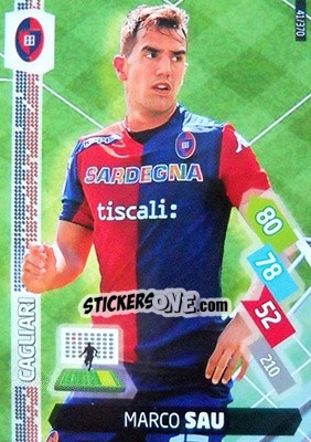 Sticker Marco Sau - Calciatori 2014-2015. Adrenalyn XL n. 41 - Panini