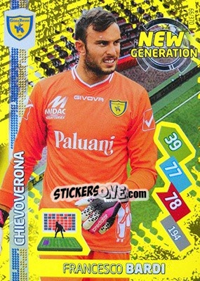 Sticker Francesco Bardi - Calciatori 2014-2015. Adrenalyn XL n. 66 - Panini