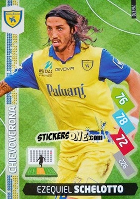 Sticker Ezequiel Schelotto - Calciatori 2014-2015. Adrenalyn XL n. 76 - Panini