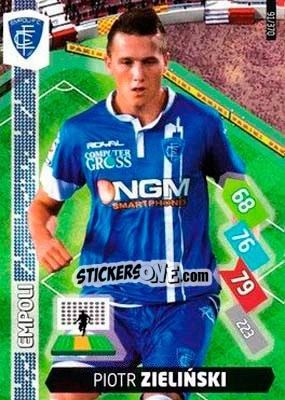 Sticker Piotr Zielinski - Calciatori 2014-2015. Adrenalyn XL n. 91 - Panini