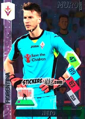 Figurina Neto - Calciatori 2014-2015. Adrenalyn XL - Panini