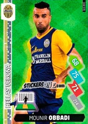 Figurina Mounir Obbadi - Calciatori 2014-2015. Adrenalyn XL - Panini