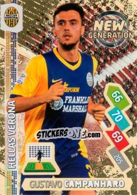 Sticker Gustavo Campanharo - Calciatori 2014-2015. Adrenalyn XL n. 147 - Panini