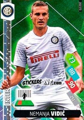 Sticker Nemanja Vidic - Calciatori 2014-2015. Adrenalyn XL n. 160 - Panini