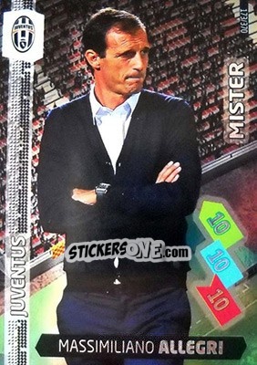 Sticker Massimiliano Allegri - Calciatori 2014-2015. Adrenalyn XL - Panini
