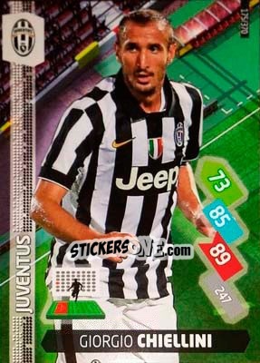 Cromo Giorgio Chiellini - Calciatori 2014-2015. Adrenalyn XL - Panini