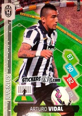 Sticker Arturo Vidal - Calciatori 2014-2015. Adrenalyn XL n. 181 - Panini