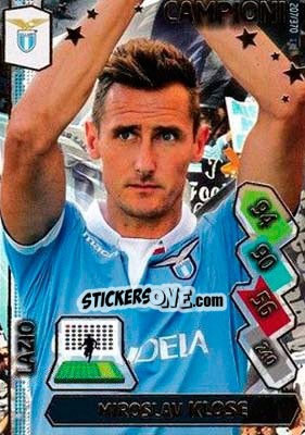 Sticker Miroslav Klose - Calciatori 2014-2015. Adrenalyn XL n. 207 - Panini