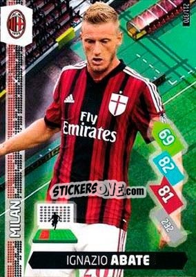 Figurina Ignazio Abate - Calciatori 2014-2015. Adrenalyn XL - Panini