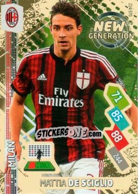 Sticker Mattia De Sciglio - Calciatori 2014-2015. Adrenalyn XL n. 214 - Panini