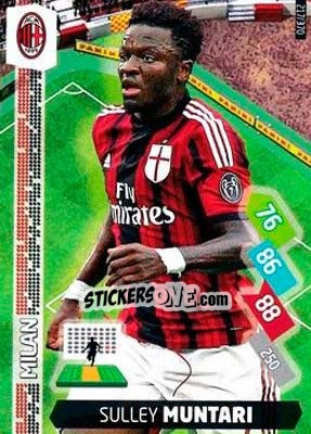 Sticker Sulley Muntari - Calciatori 2014-2015. Adrenalyn XL n. 217 - Panini
