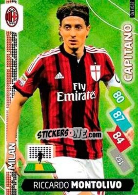 Figurina Riccardo Montolivo - Calciatori 2014-2015. Adrenalyn XL n. 220 - Panini