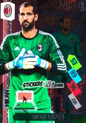 Figurina Diego Lopez - Calciatori 2014-2015. Adrenalyn XL - Panini