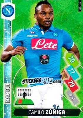 Sticker Camilo Zuniga - Calciatori 2014-2015. Adrenalyn XL n. 231 - Panini