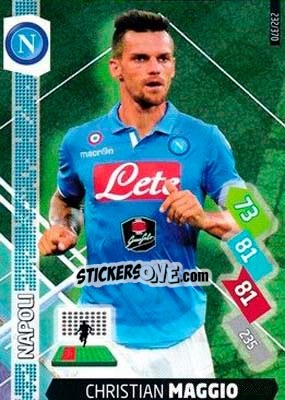 Figurina Christian Maggio - Calciatori 2014-2015. Adrenalyn XL - Panini