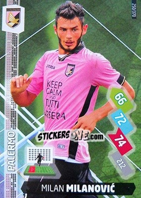 Cromo Milan Milanovic - Calciatori 2014-2015. Adrenalyn XL n. 250 - Panini