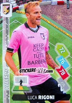 Sticker Luca Rigoni - Calciatori 2014-2015. Adrenalyn XL n. 253 - Panini