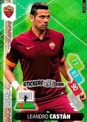 Sticker Leandro Castan - Calciatori 2014-2015. Adrenalyn XL n. 284 - Panini