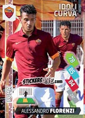 Sticker Alessandro Florenzi - Calciatori 2014-2015. Adrenalyn XL n. 295 - Panini