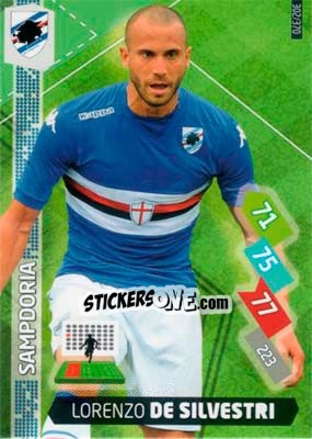 Sticker Lorenzo De Silvestri - Calciatori 2014-2015. Adrenalyn XL n. 302 - Panini