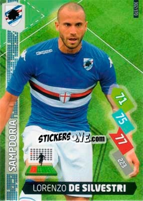 Figurina Lorenzo De Silvestri - Calciatori 2014-2015. Adrenalyn XL - Panini