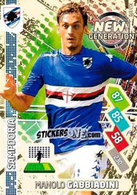 Sticker Manolo Gabbiadini - Calciatori 2014-2015. Adrenalyn XL n. 312 - Panini