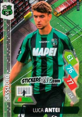 Sticker Luca Antei - Calciatori 2014-2015. Adrenalyn XL n. 319 - Panini