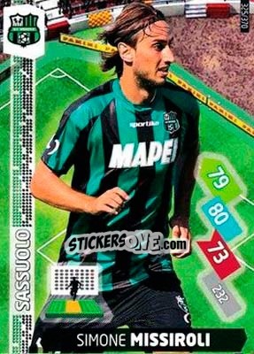 Sticker Simone Missiroli - Calciatori 2014-2015. Adrenalyn XL n. 325 - Panini