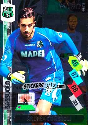 Sticker Andrea Consigli - Calciatori 2014-2015. Adrenalyn XL n. 332 - Panini