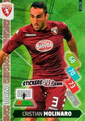 Sticker Cristian Molinaro - Calciatori 2014-2015. Adrenalyn XL n. 341 - Panini