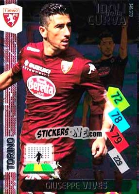 Sticker Giuseppe Vives - Calciatori 2014-2015. Adrenalyn XL n. 349 - Panini