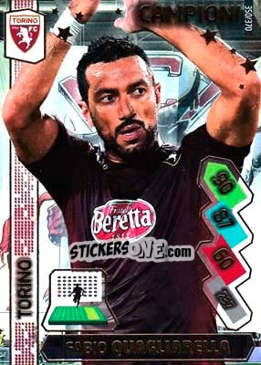 Sticker Fabio Quagliarella - Calciatori 2014-2015. Adrenalyn XL n. 350 - Panini