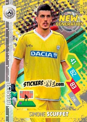 Figurina Simone Scuffet - Calciatori 2014-2015. Adrenalyn XL - Panini