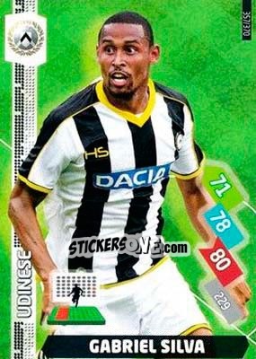 Sticker Gabriel Silva - Calciatori 2014-2015. Adrenalyn XL n. 357 - Panini
