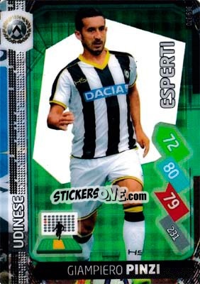 Sticker Giampiero Pinzi - Calciatori 2014-2015. Adrenalyn XL n. 369 - Panini