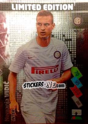 Sticker Nemanja Vidic - Calciatori 2014-2015. Adrenalyn XL n. LE-NV - Panini