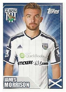 Sticker James Morrison - Premier League Inglese 2014-2015 n. 512 - Topps