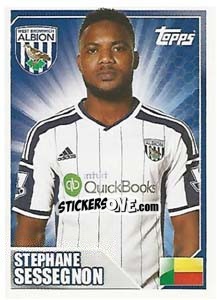 Sticker Stéphane Sessègnon - Premier League Inglese 2014-2015 n. 513 - Topps