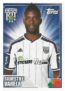 Figurina Silvestre Varela - Premier League Inglese 2014-2015 - Topps