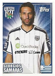 Sticker Georgios Samaras - Premier League Inglese 2014-2015 - Topps