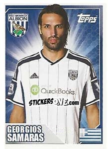 Cromo Georgios Samaras - Premier League Inglese 2014-2015 - Topps