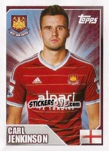 Sticker Carl Jenkinson - Premier League Inglese 2014-2015 n. 530 - Topps