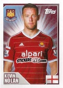 Sticker Kevin Nolan - Premier League Inglese 2014-2015 n. 537 - Topps