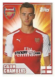 Figurina Calum Chambers - Premier League Inglese 2014-2015 - Topps