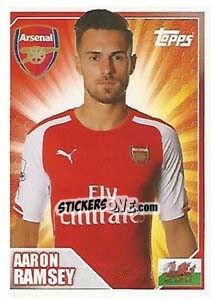Sticker Aaron Ramsey - Premier League Inglese 2014-2015 n. 19 - Topps