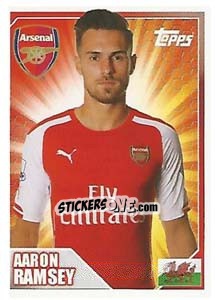 Figurina Aaron Ramsey - Premier League Inglese 2014-2015 - Topps